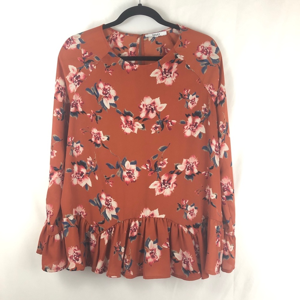 Anthro: Ro&De Floral Blouse